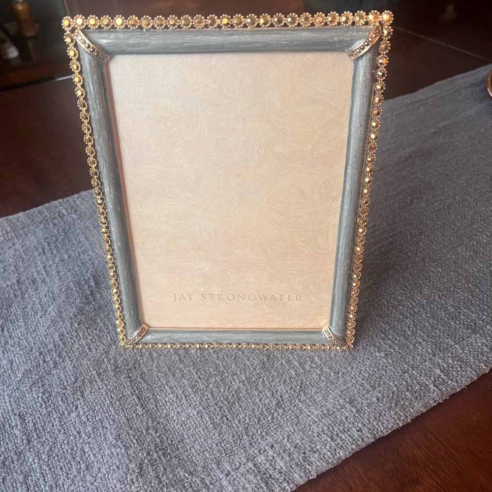 Jay Strongwater Lucas Stone 5”x7” Picture Frame